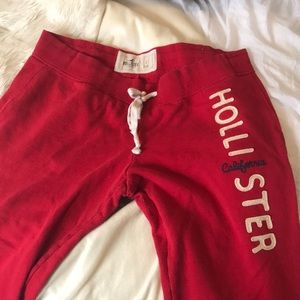 Red Hollister sweats